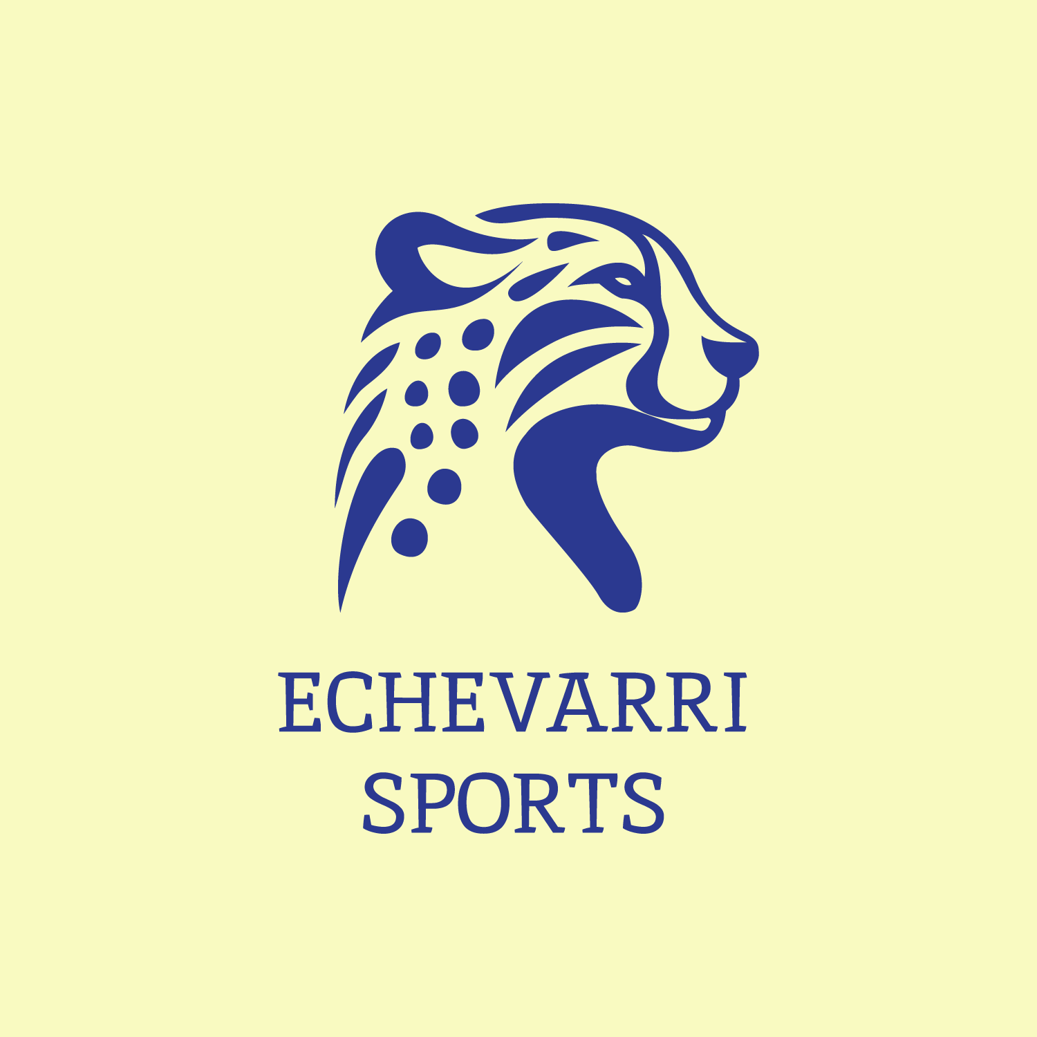 Echevarri Sports Logos 13 Slightly Yellow Background, Blue Logo.png