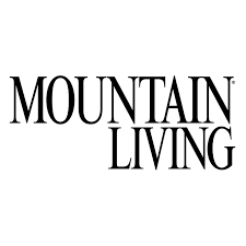 Text reading 'Mountain Living' in black font on a white background.