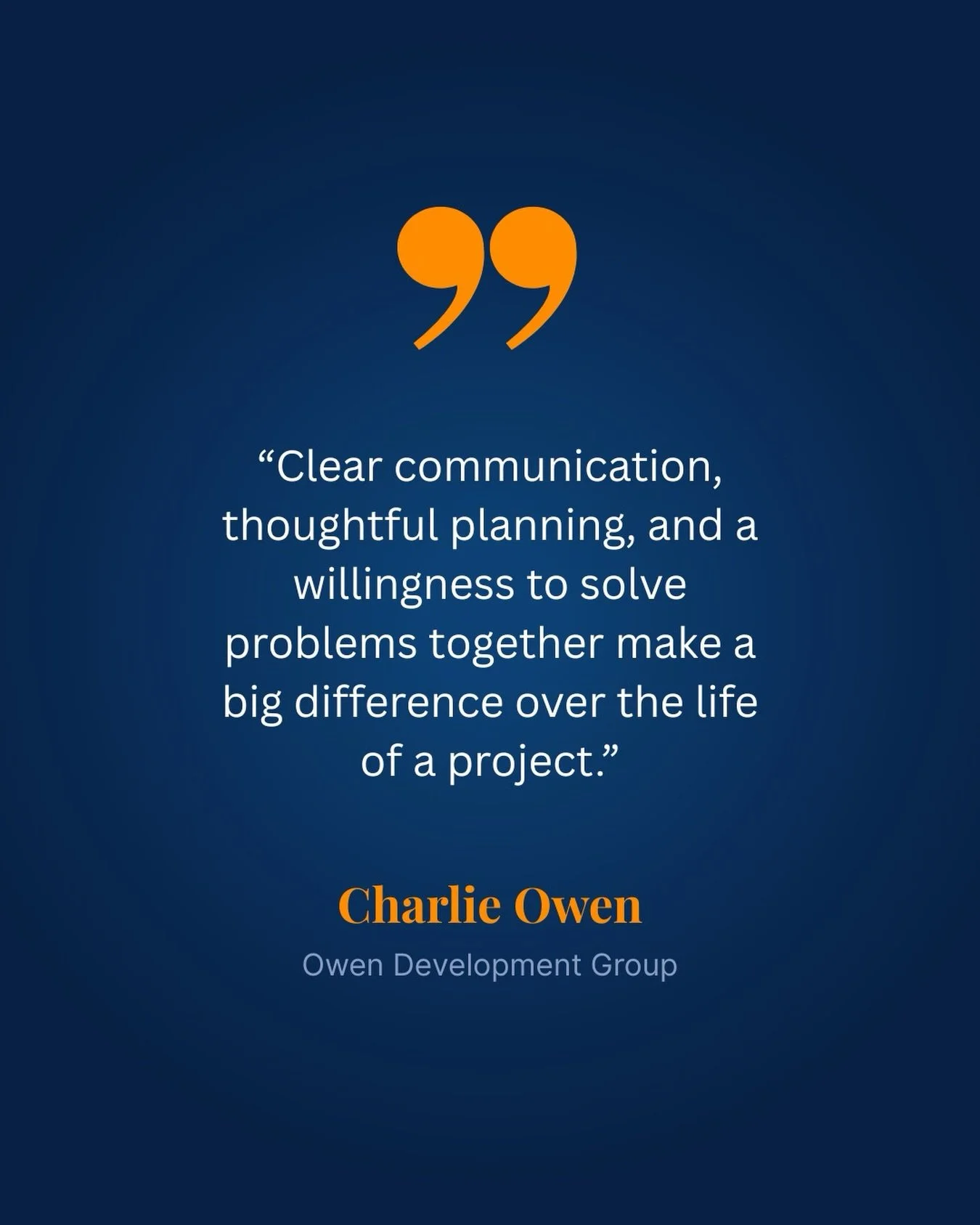 Every project comes with its own challenges. What matters most is how the team handles them.

We take great pride in building strong relationships with the owners and partners we work alongside. Clear communication, thoughtful planning, and a willing