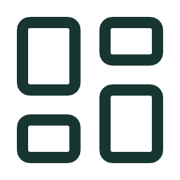 Four abstract rectangular shapes arranged in a pattern.