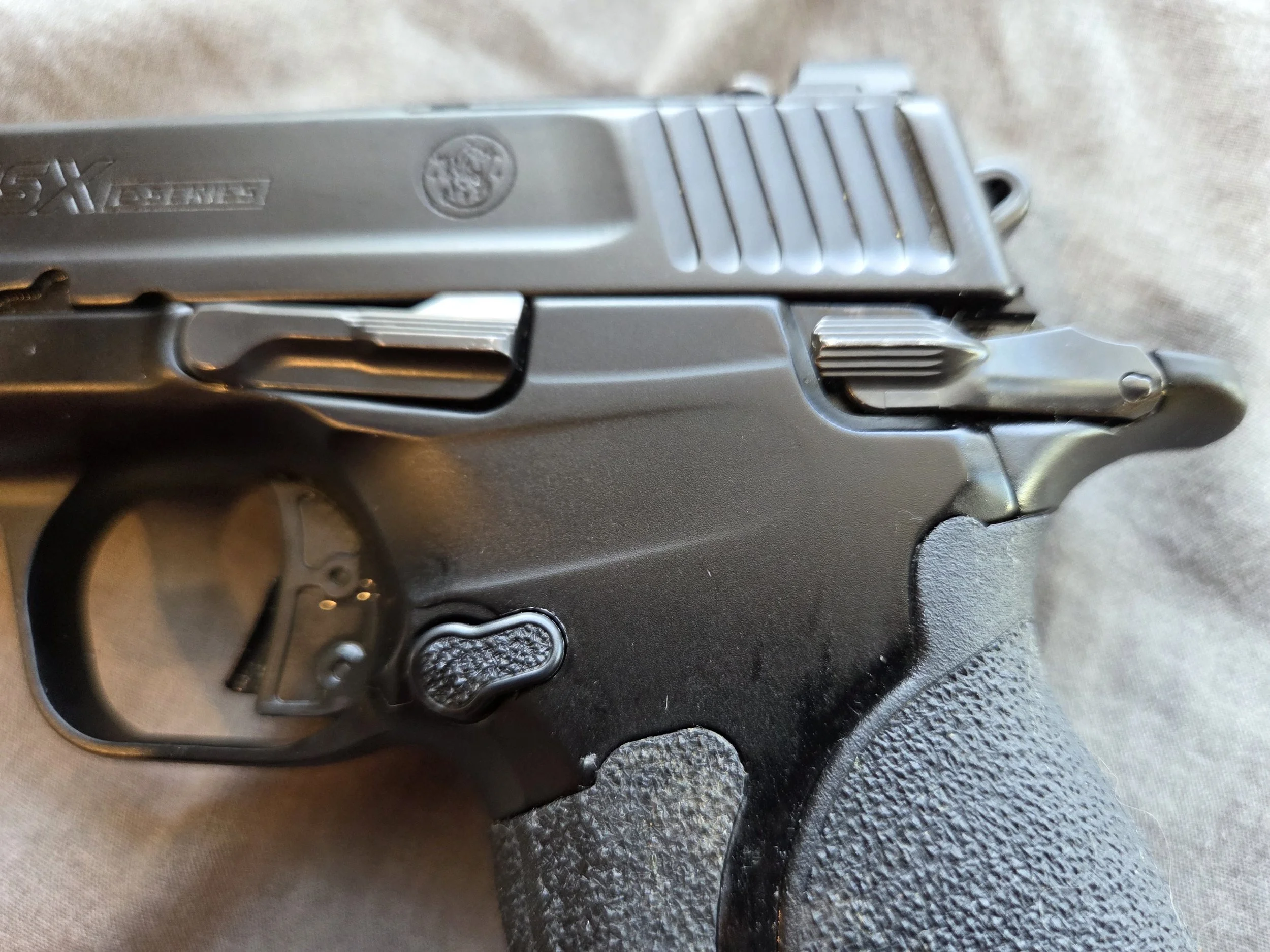 Smith & Wesson CSX pistol. Slim and snag-free controls
