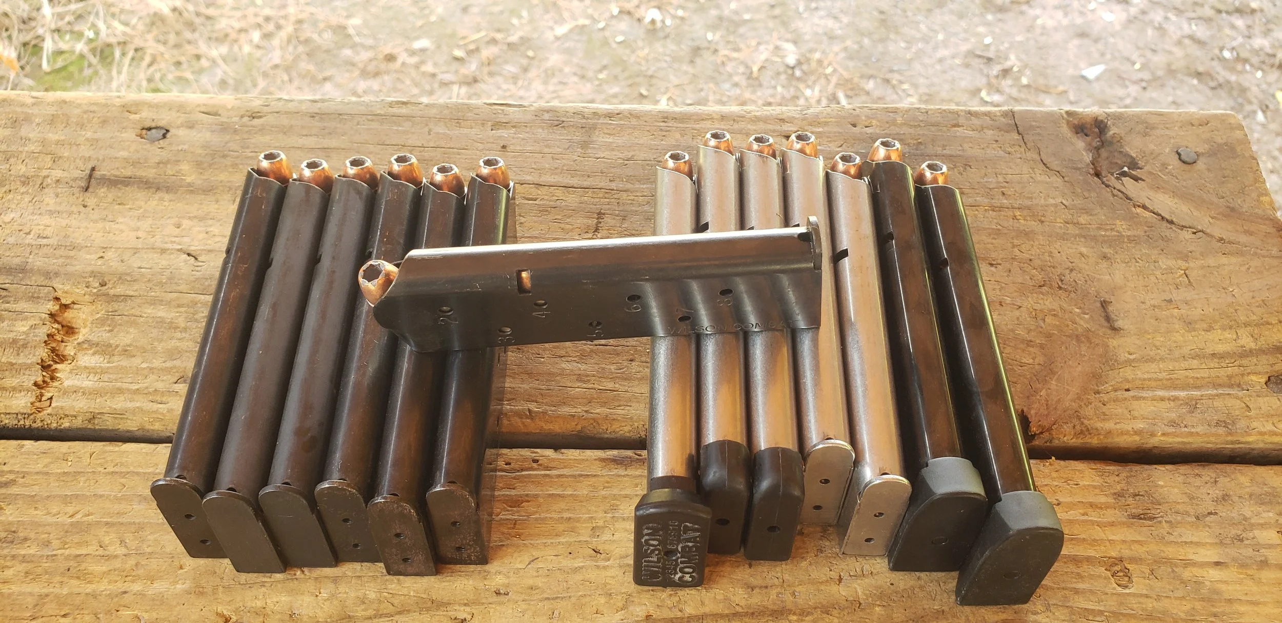 reliable .45 ACP ammunition and magazines for concealed carry