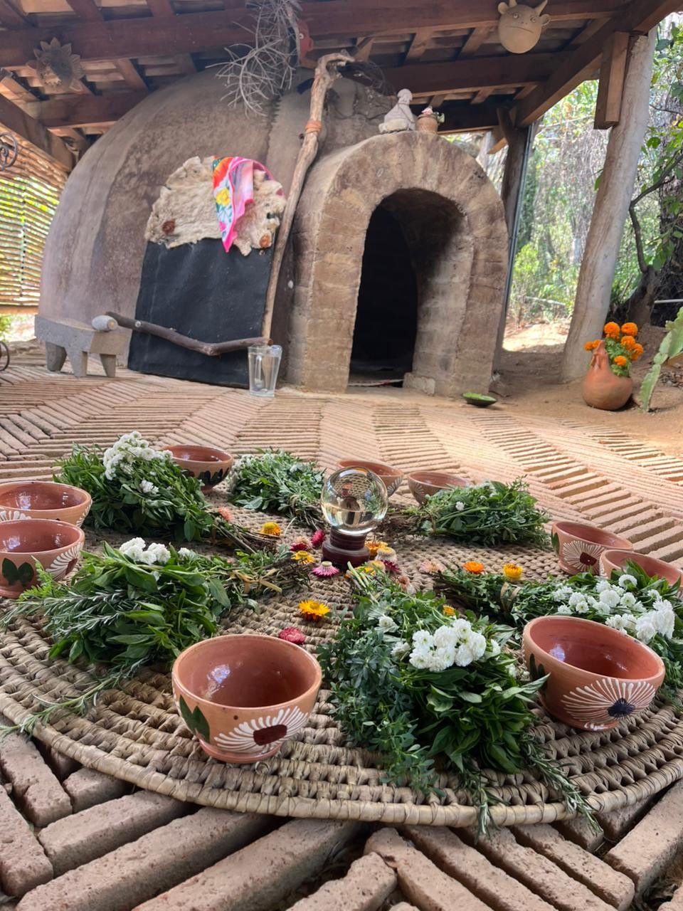 Women's temazcal ceremony in Oaxaca Mexico with shamanic teachers