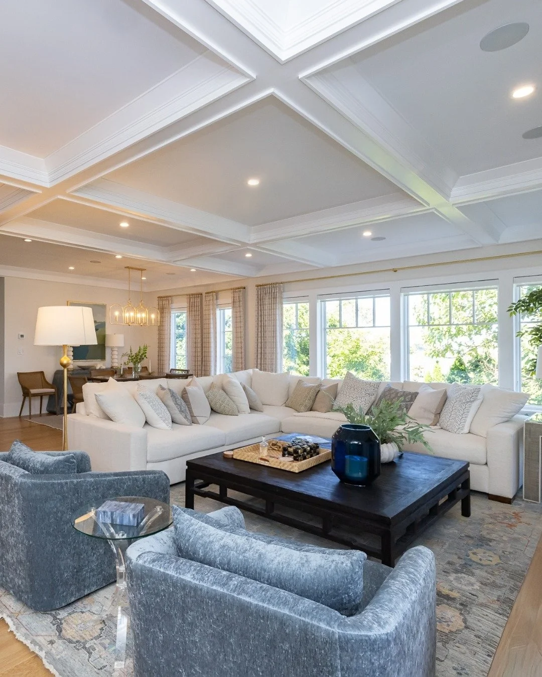 Light, texture, and balance come together in this custom living room, complete with hand-crafted millwork, layered finishes, and open views that invite the outdoors in. A space built to feel timeless.

#ShepardConstruction #LuxuryInteriors #SouthShor