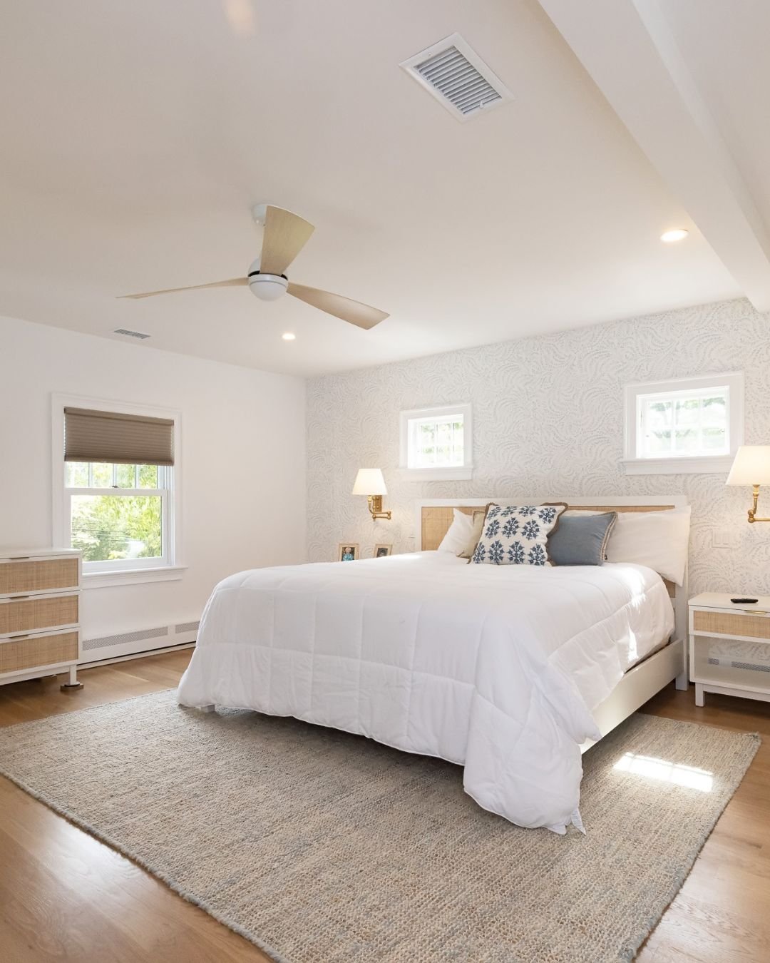 Calm, clean, and thoughtfully designed.

This bedroom blends soft textures, warm wood tones, and subtle architectural details to create a space that feels both elevated and inviting. A perfect balance of comfort and craftsmanship.

Built with care by