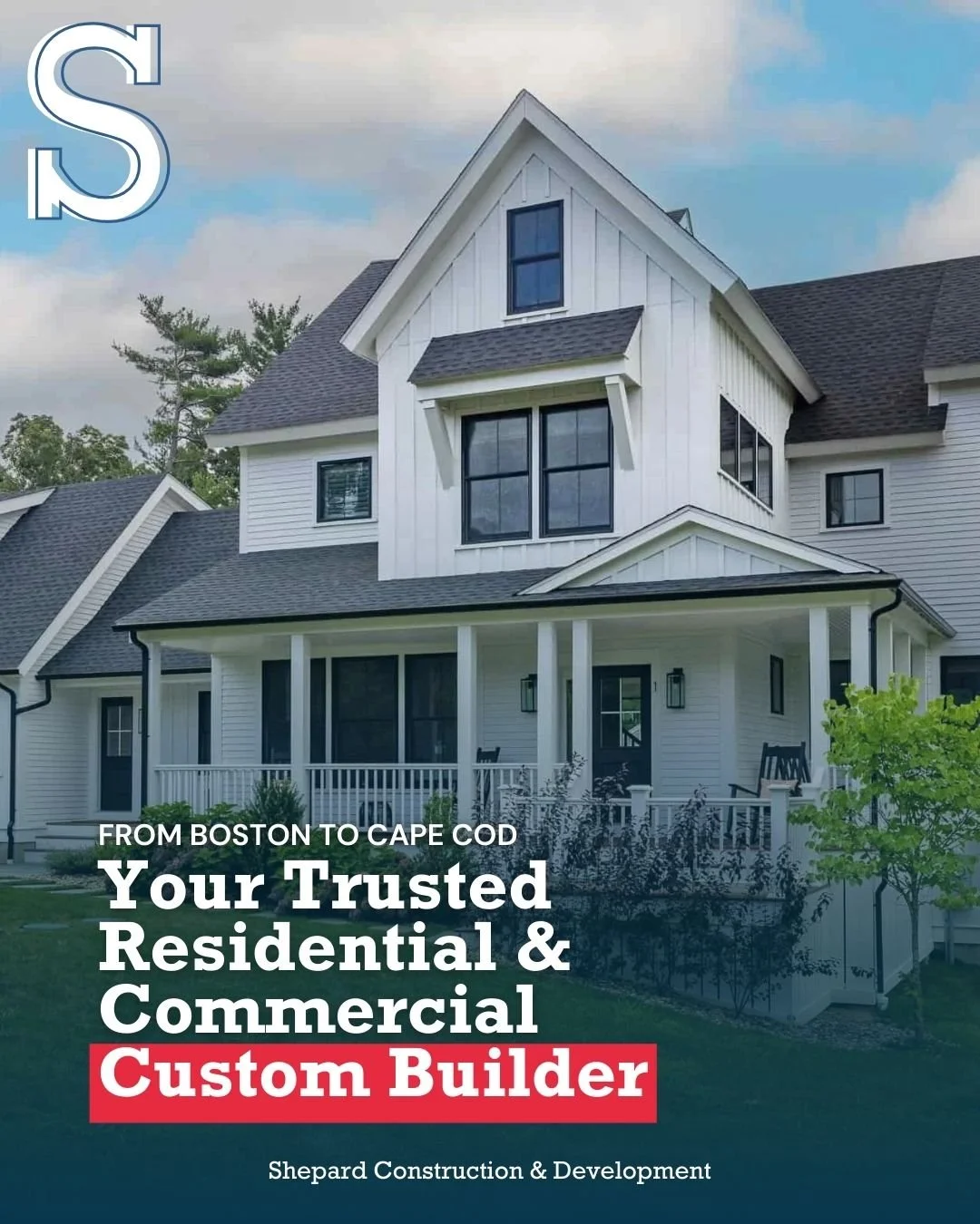 From Boston to Cape Cod, Shepard Construction &amp; Development is proud to deliver custom residential and commercial spaces built with precision, integrity, and over 45 years of experience.

Your vision. Built to last.

#ShepardConstruction #CustomB