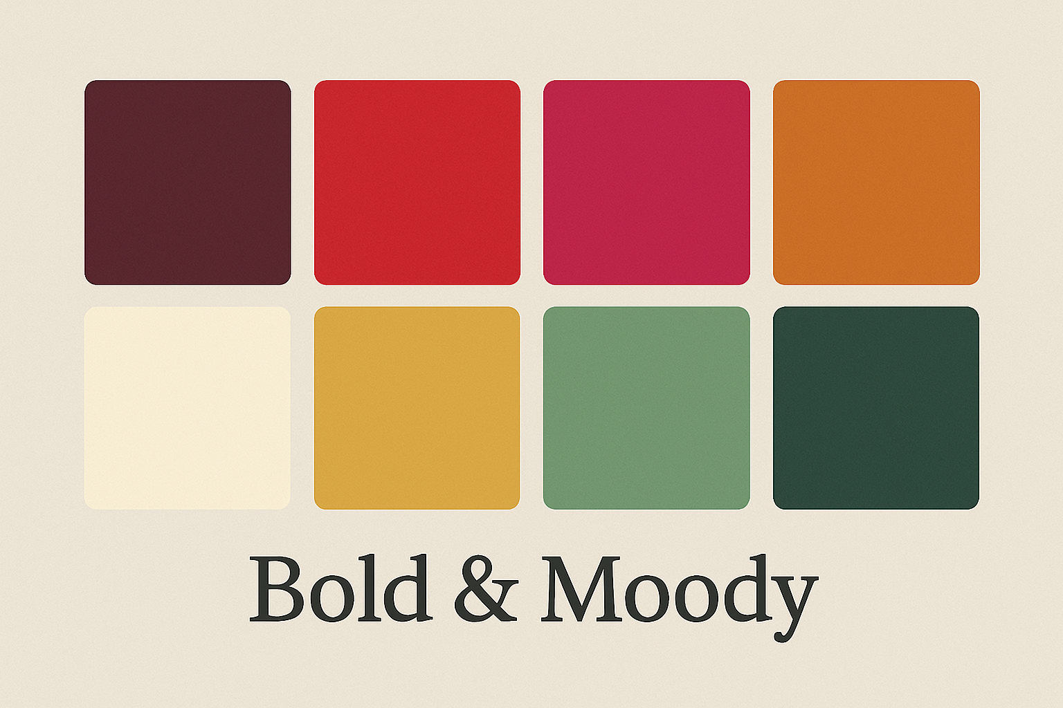 Bold & Moody theme for seasonal displays