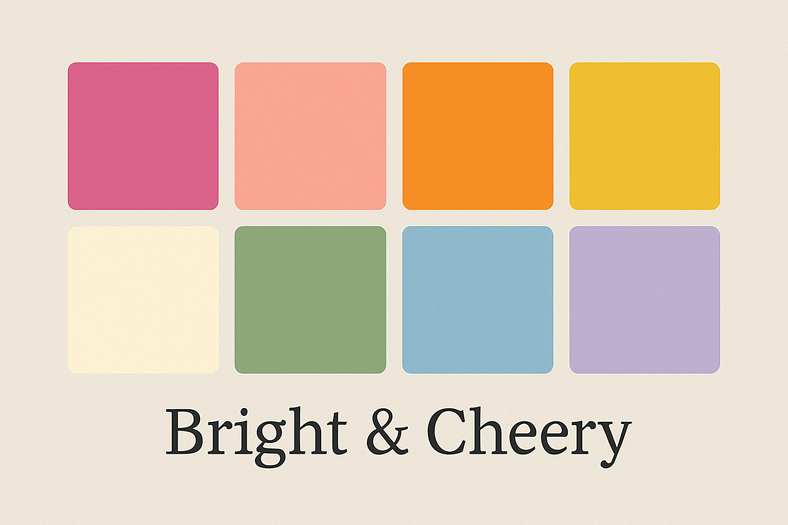 Bright & Cheery theme for seasonal displays