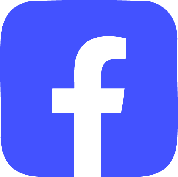 Blue facebook icon.