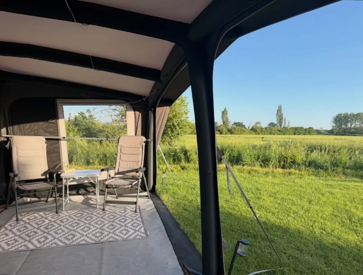 Pretty good sun down spot to end the holiday #caravan #caravaning #caravaningwithkids