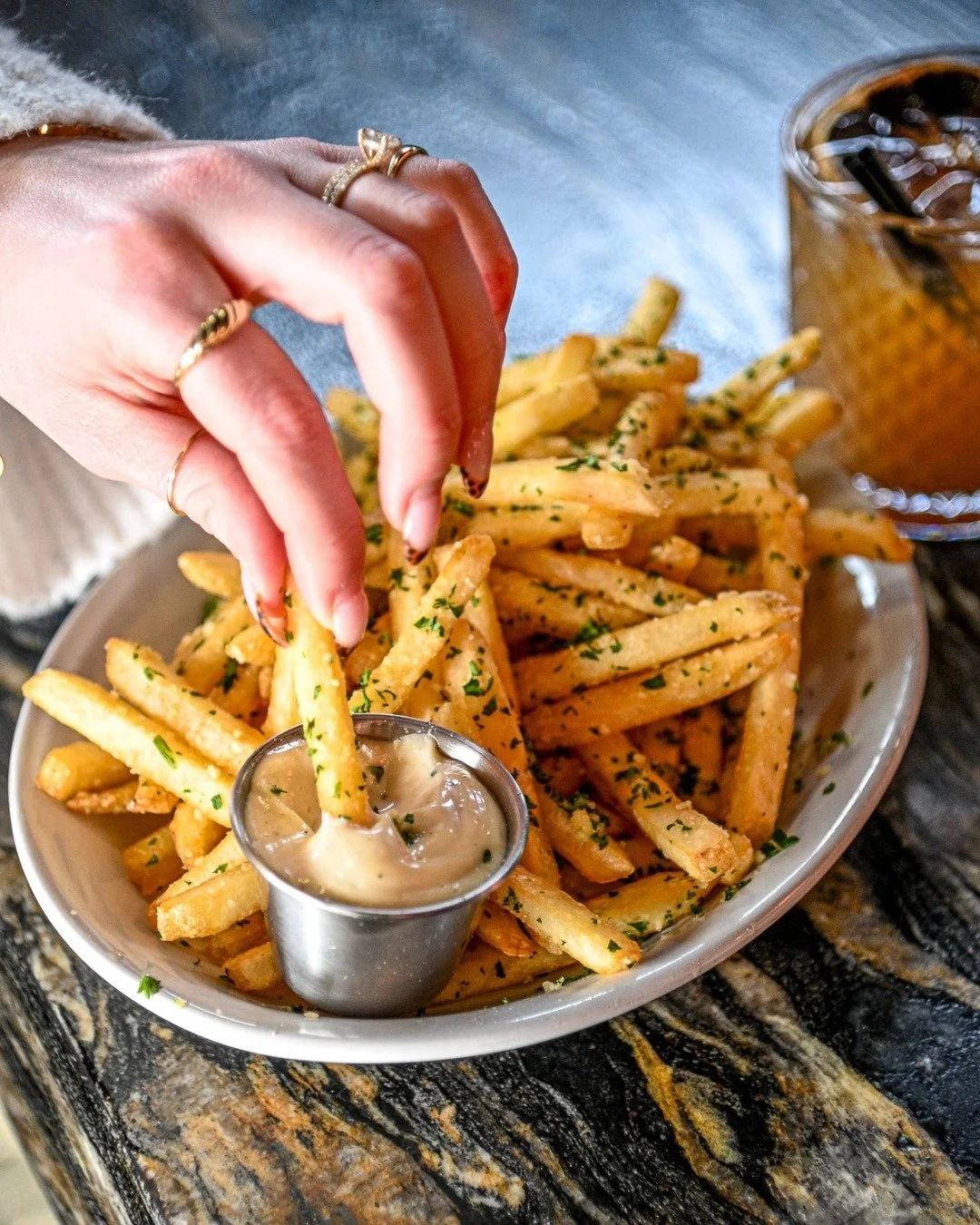 You ever order fries &ldquo;for the table&rdquo; and somehow end up eating most of them? 😭

Golden, crispy, and impossible to stop picking at&mdash;especially with that dip on the side. 🤤 

It&rsquo;s simple&hellip; but it hits every time. 
We're o