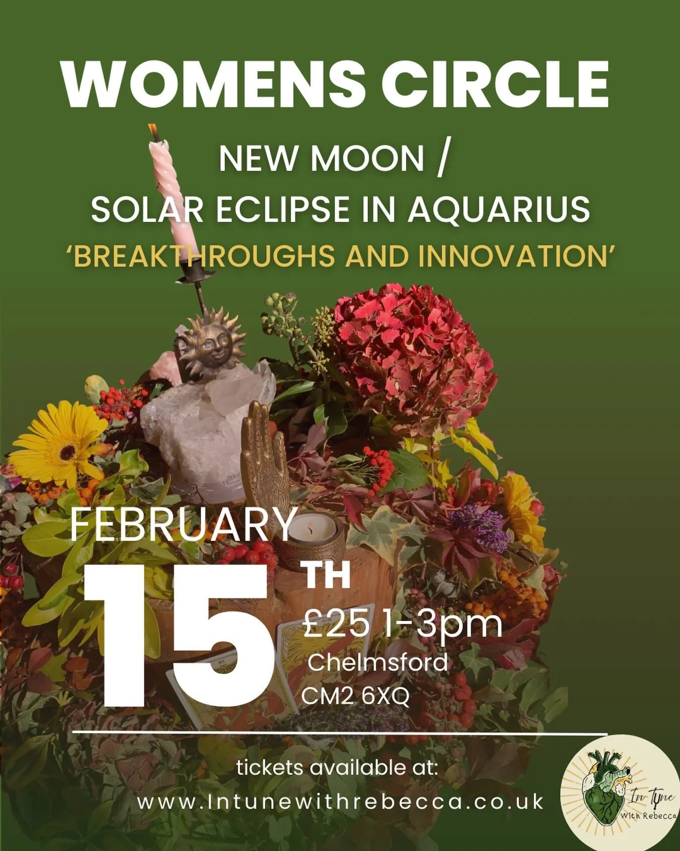 ✨ Time Change (and more changes) ⬇️

I have decided for the time being I&rsquo;ll ONLY be offering ONE CIRCLE a month 

This year I am prioritizing 1:1 work (my LITERAL PASSION) and collaborative events, therefore stream lining my in person offerings