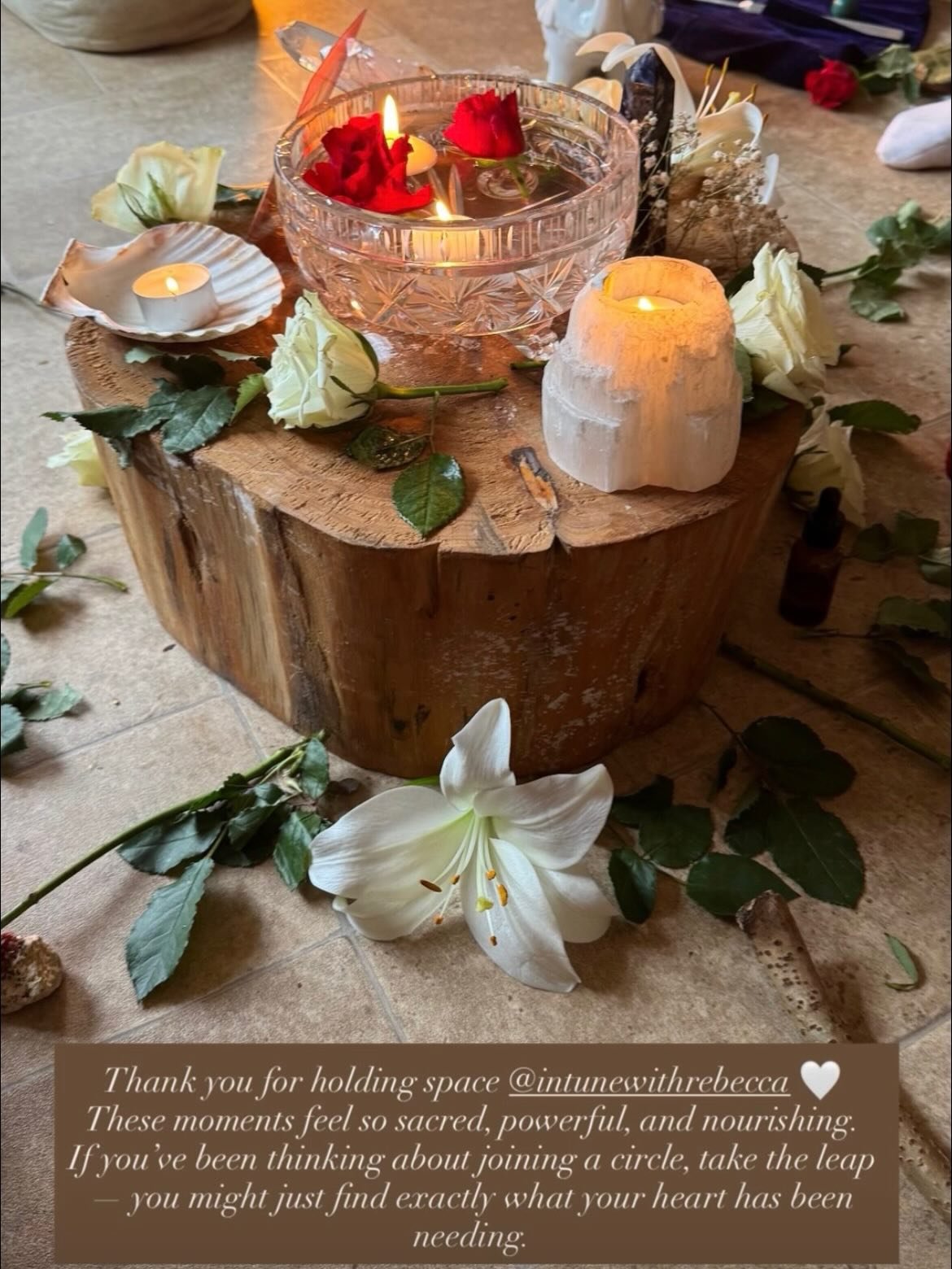 Some beautiful moments from our most recent circle 🫀💫

These spaces hold the power to transform lives, through stillness, connection and allowing of the process

We gain trust. 

Trust in ourselves, in our community and in the unfolding 🌀✨

New da