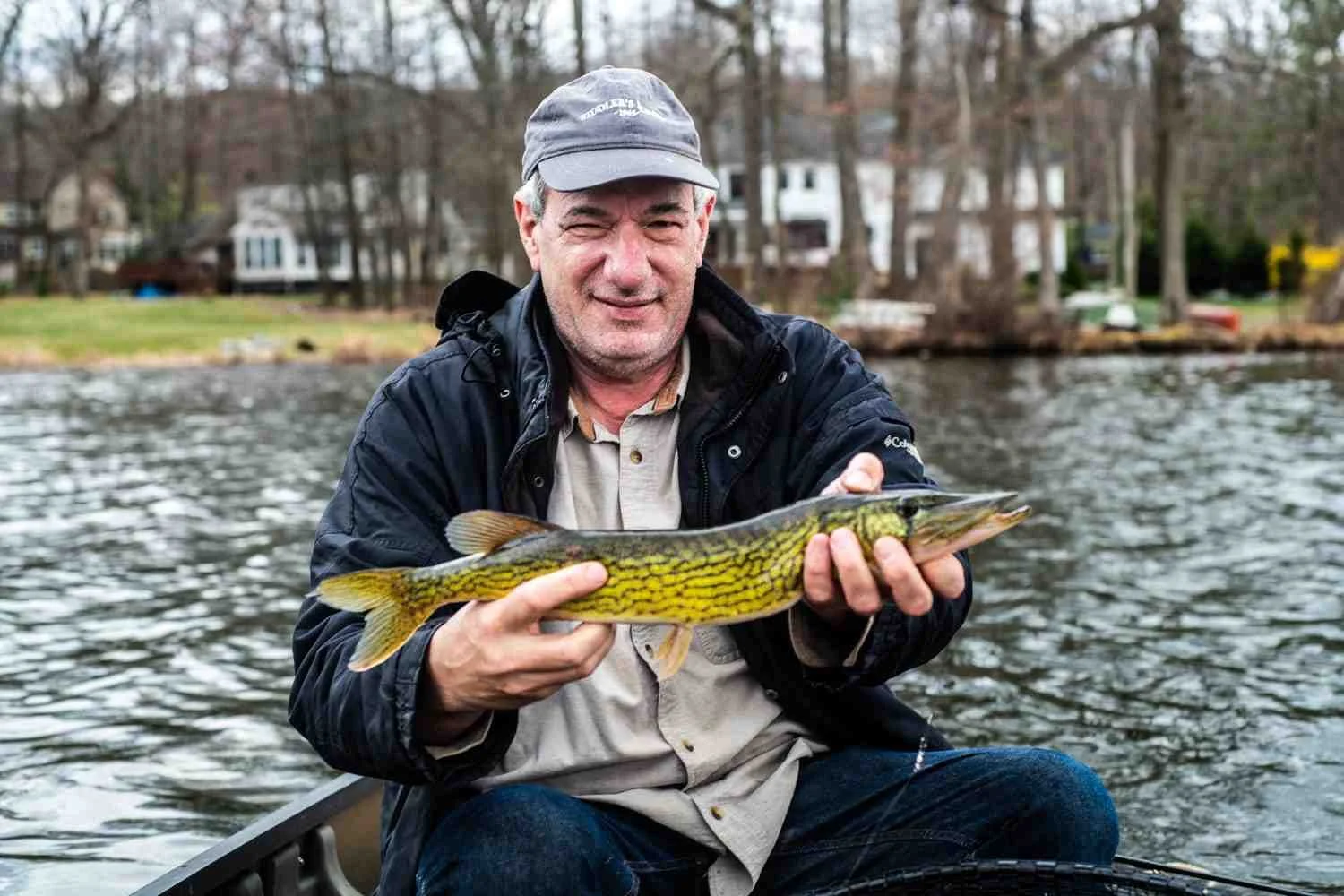 That's me with a live-lined pickerel.