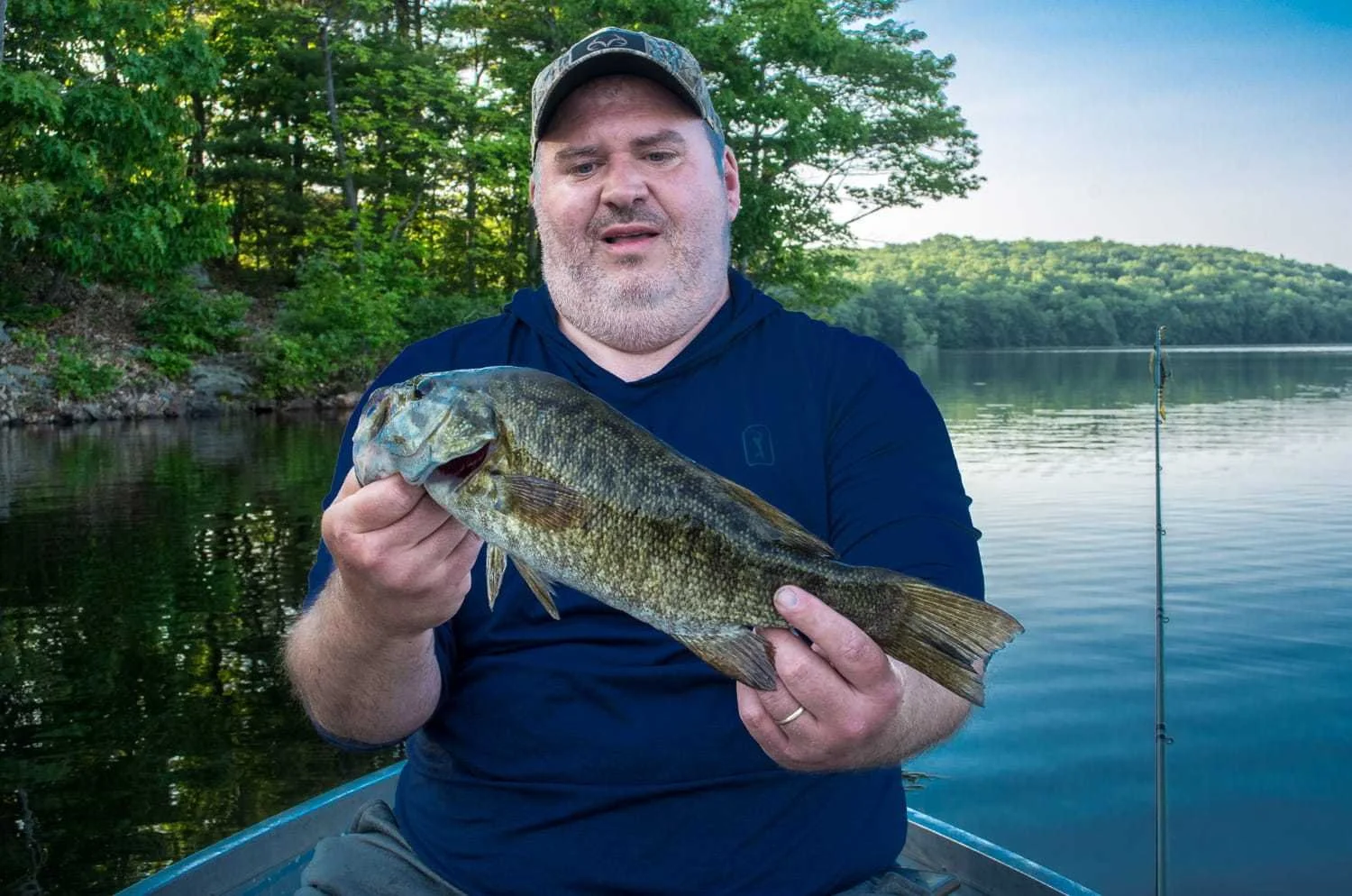 Smallmouth caught in shade.