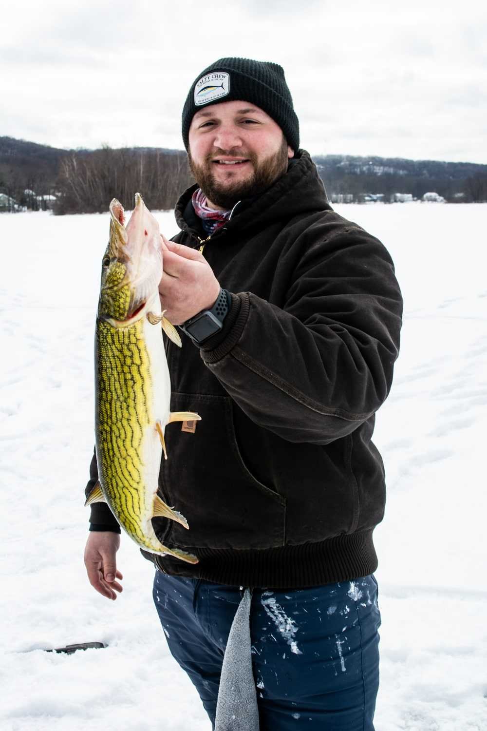 Nice pickerel over 22 inches from a private lake.