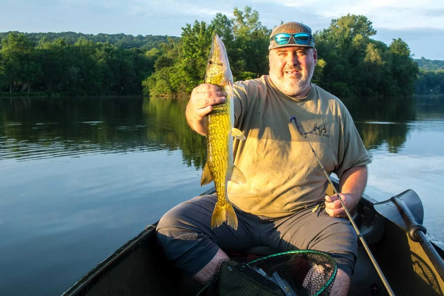 Brian Cronk and a nice pickerel.