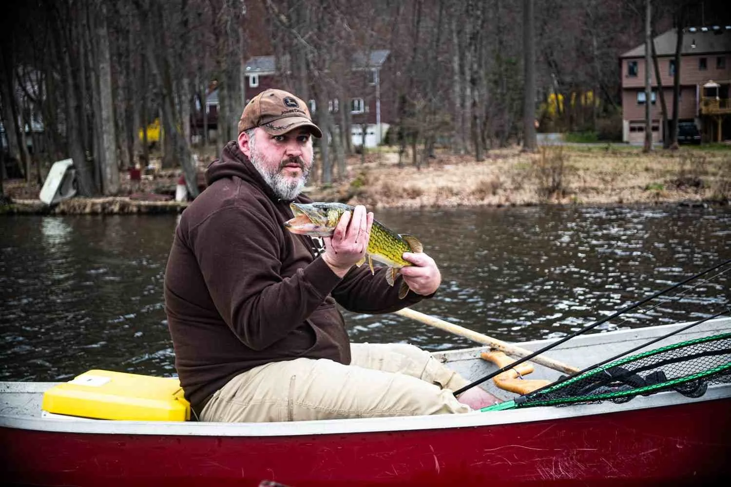 Brian Cronk and pickerel.