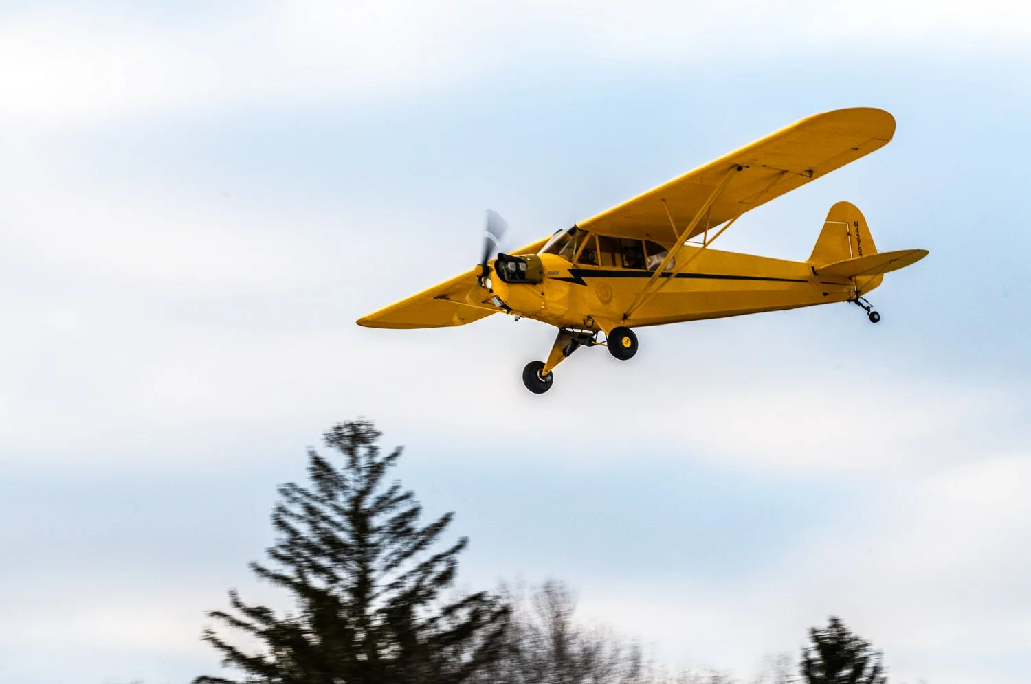 A prop plane at Aeroflex.
