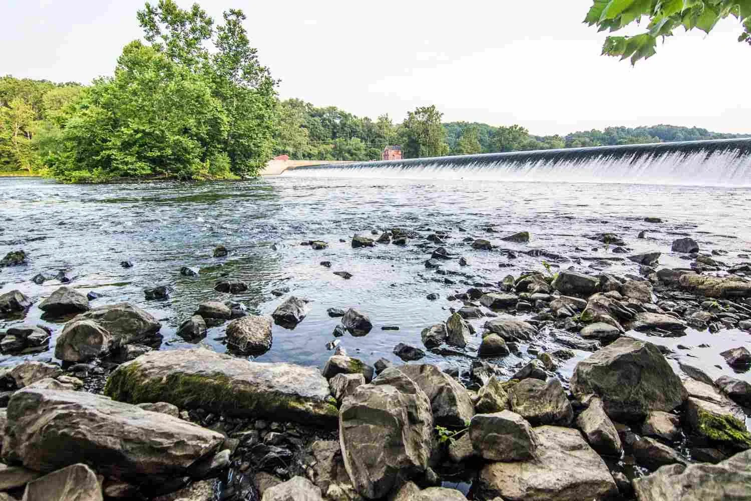 Dam on Lehigh River, Pennsylvania.