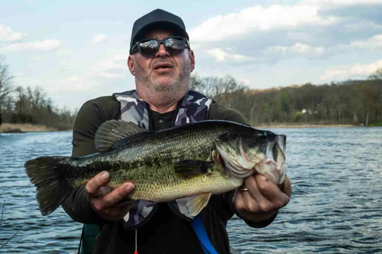 A largemouth weighing almost four pounds.