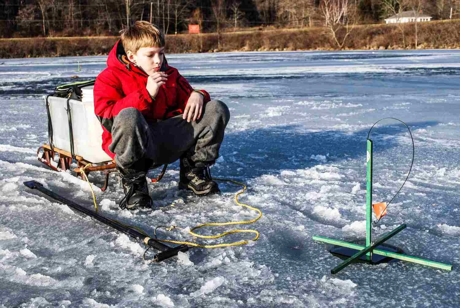 Ice fishing furnance.