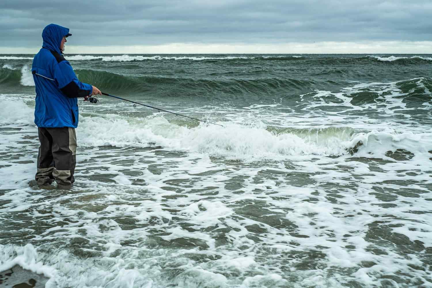 A surf cast.