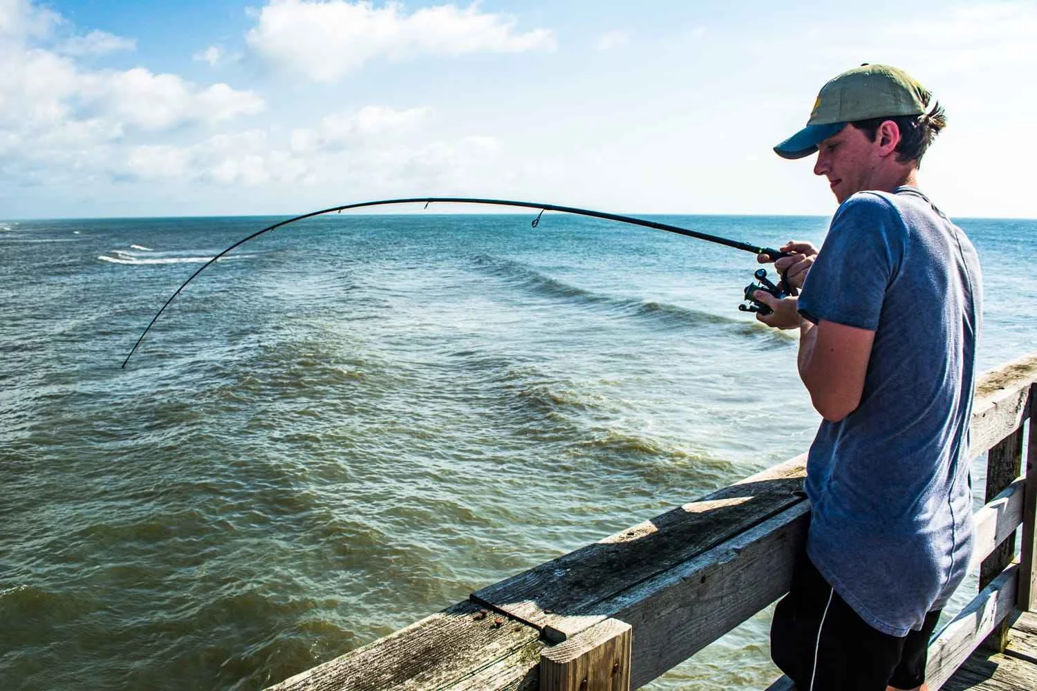 Bait gets collected on piers.