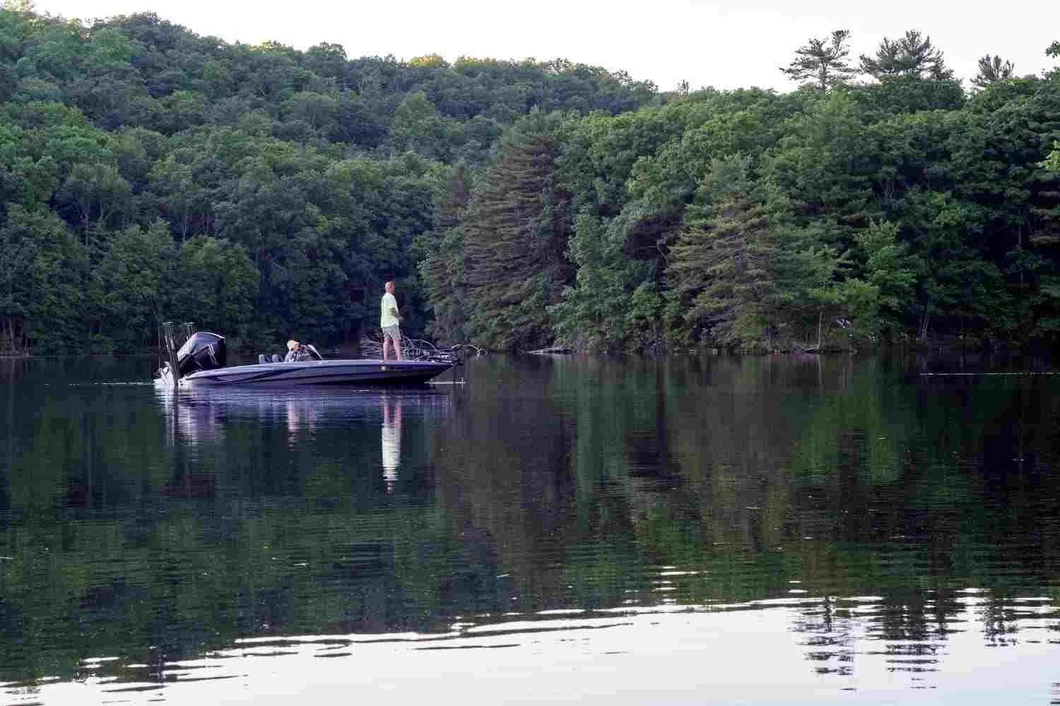 A bassboat.