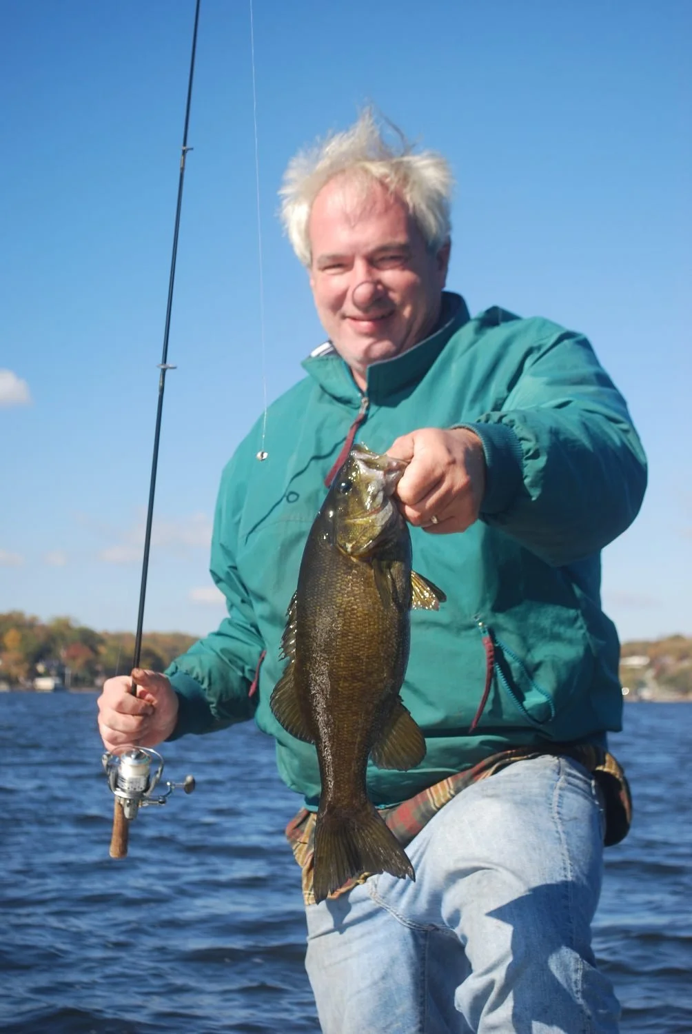 A smallmouth bass in October.