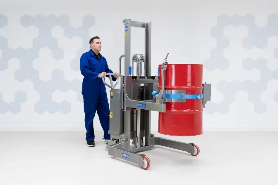 Stainless steel drum pourer