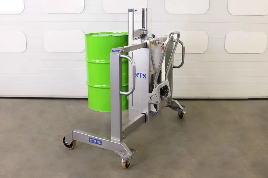 stainless steel fully manual drum lifter