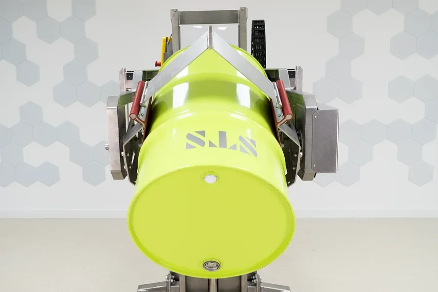 Detail image of the clamping mechanism