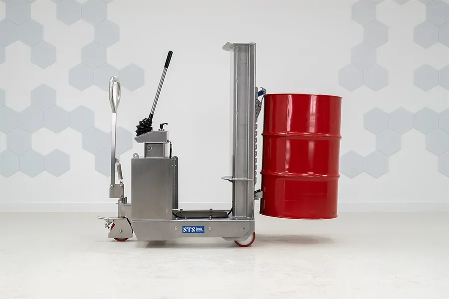 stainless steel fully manual drum lifter