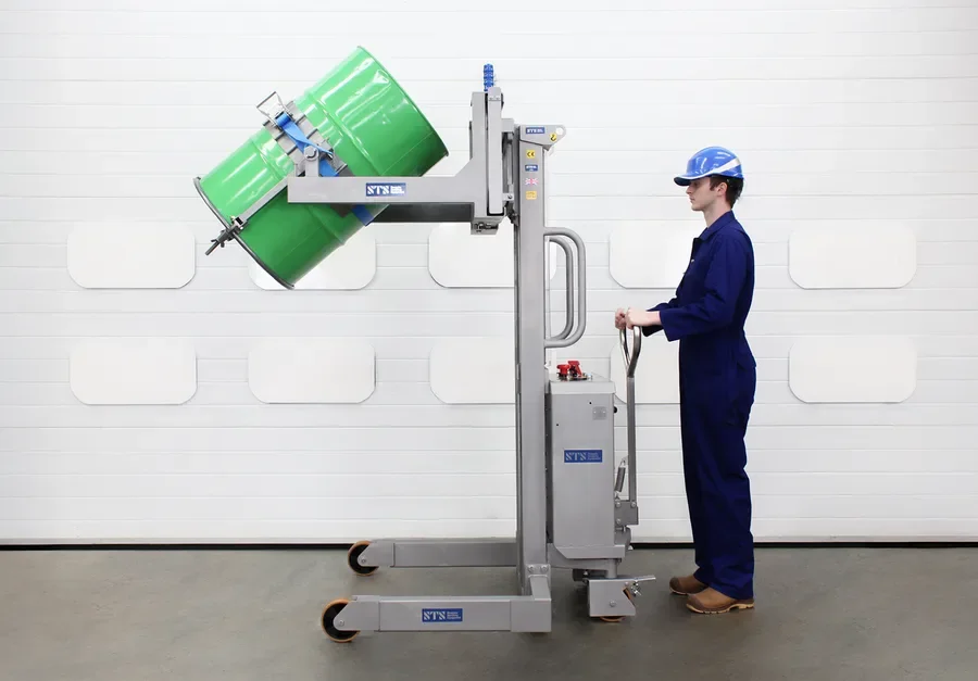 stainless steel fully manual drum lifter