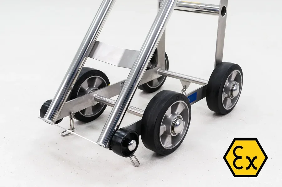 Cylinder Hand Truck for Explosive or Hazardous Zones