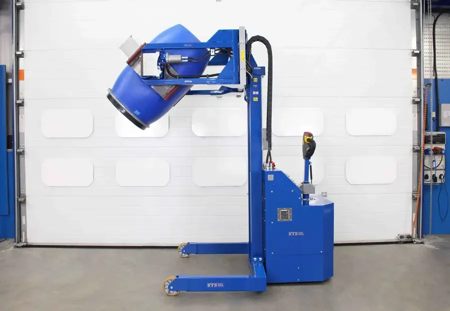 detail of electric powered drive wheel and tiller