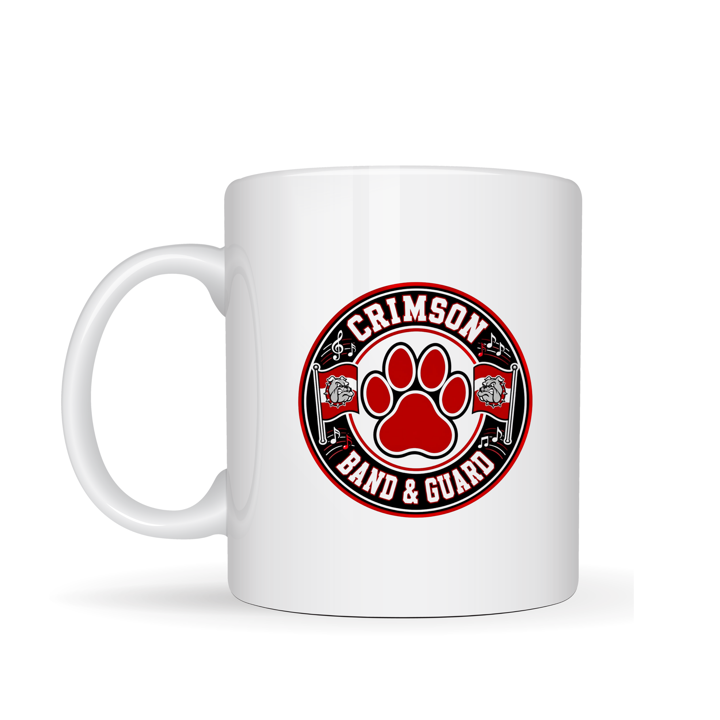 Crimson Band White Coffee mug