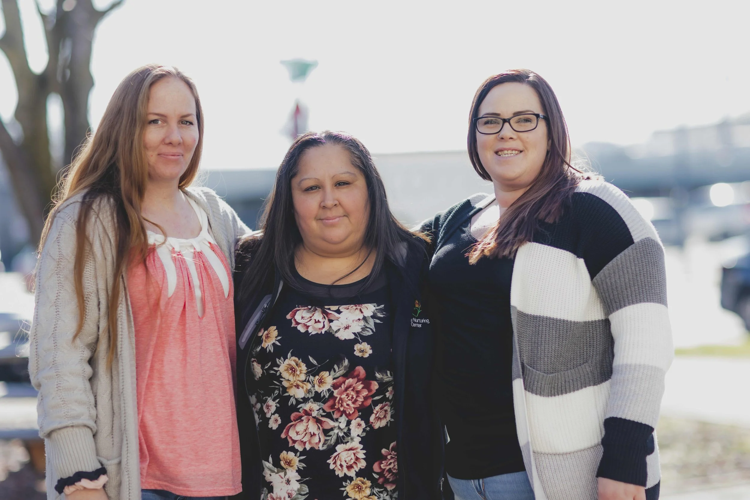 Three generations of parent mentors from the Family Nurturing Center, a Measure 110 grantee in Southern Oregon.