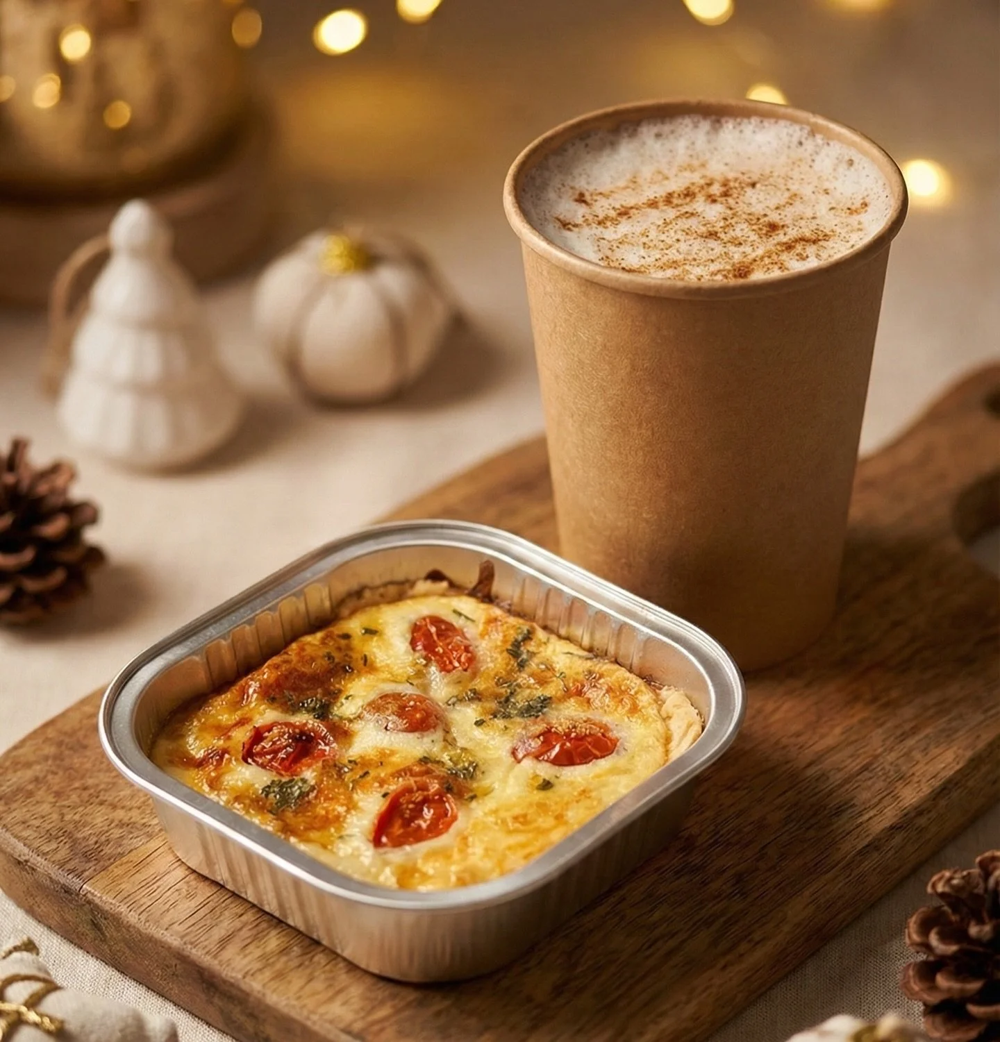 The cold is here, and nothing says cozy like a warm treat that hugs your belly and heart. 💓✨

Treat yourself to our French-style Quiche, packed with homemade flavor, and our Cinnamon Bun hot drink, creamy, sweet, and pure comfort in every sip. Perfe