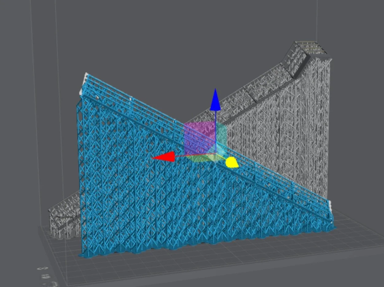 Is it a roller coaster, or is it the supports for the handrails for the Dolgoch Viaduct. Maybe a bit of both! I'm pushing the limits with this one.
