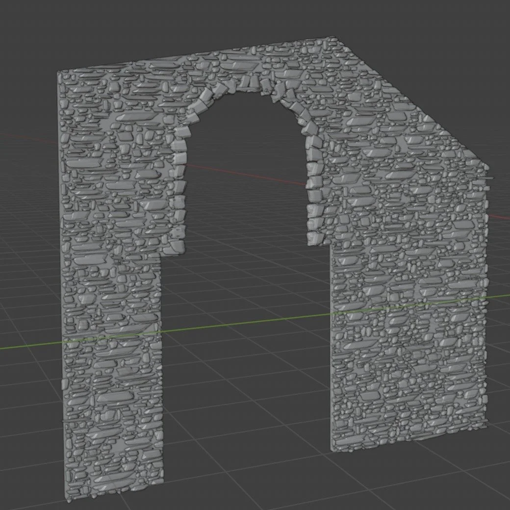 I'm hoping to get to spend some time finishing off my 009 rabbit warren layout. These are the two tunnel portals for the right hand side. The lower one is for the ground level loop, and the upper one is where there the upper spur doubles under itself