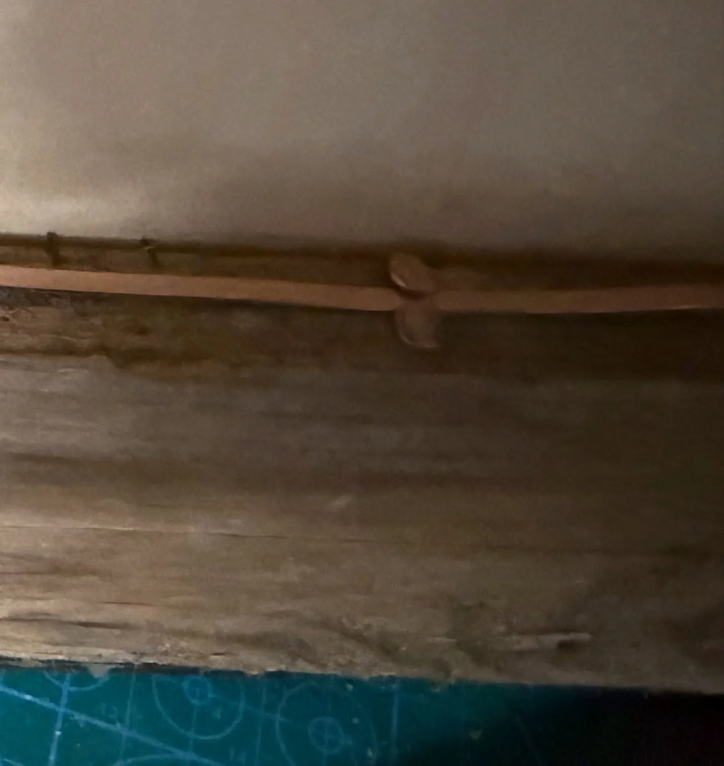 Fitting the first bus wire to my 009. This will repeat the track power supply so I can easily repeat it to any point on the layout. It&rsquo;s more to keep the wiring tidy than anything else. I can tape over it when it&rsquo;s done to insulate  it.