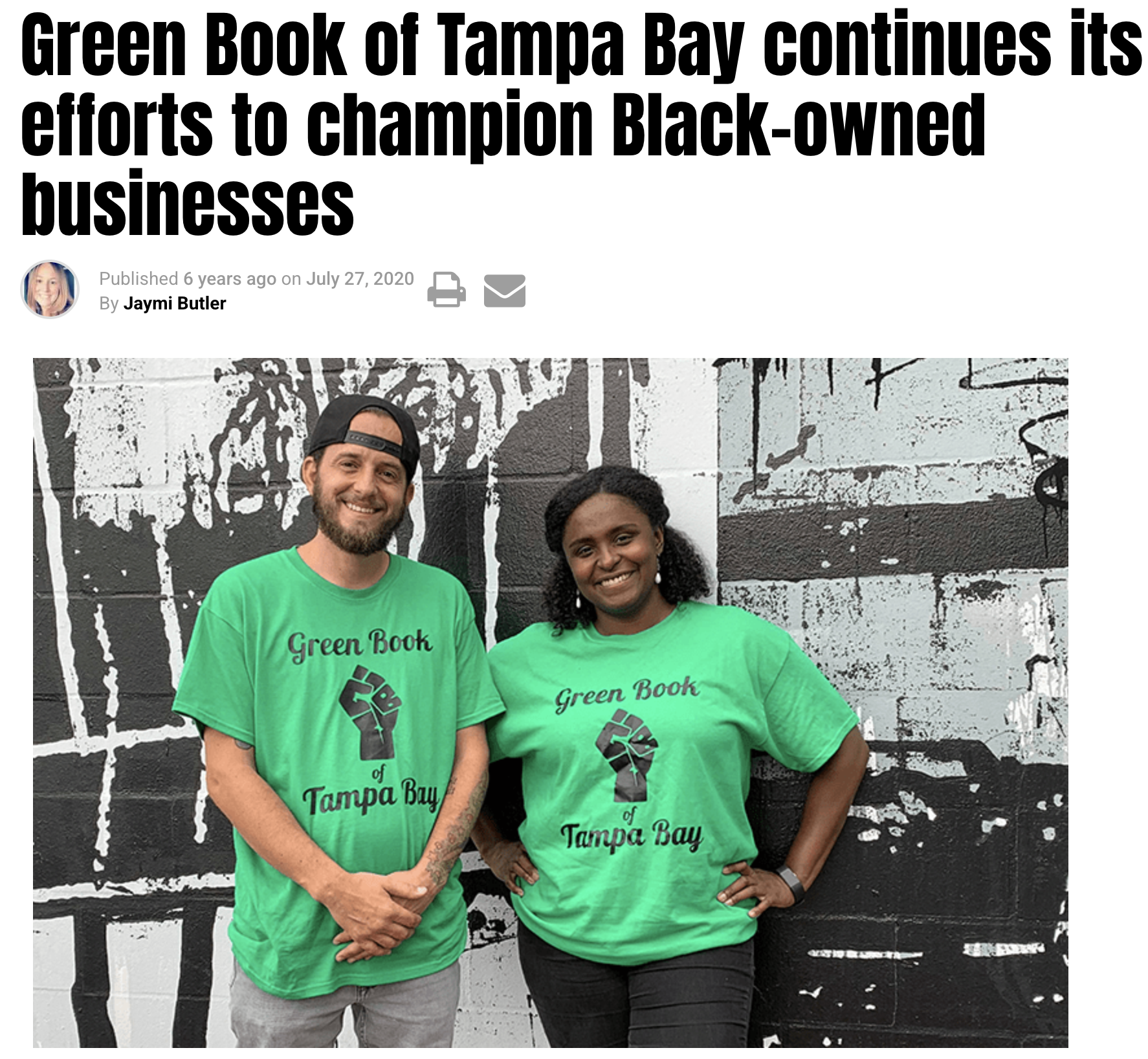 Green Book of Tampa Bay continues its efforts to champion Black-owned businesses