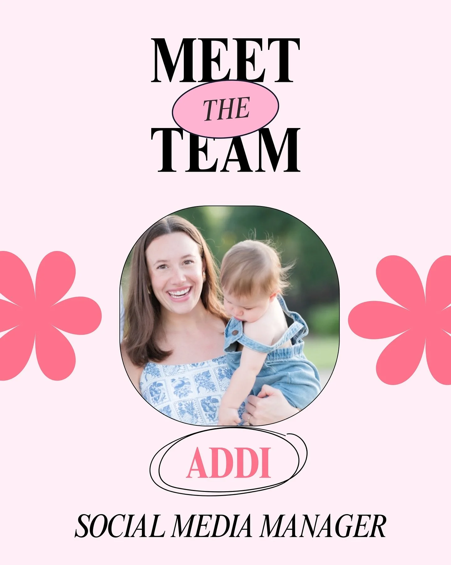 MEET ADDI 🩷🎀
Our newest addition to the Creative Mamas Team & a rockstar at all things SOCIALS!! We are so excited to have Addi join our team to provide our clients with amazing social media content delivered straight to their feed! 🫶🏻
Addi
