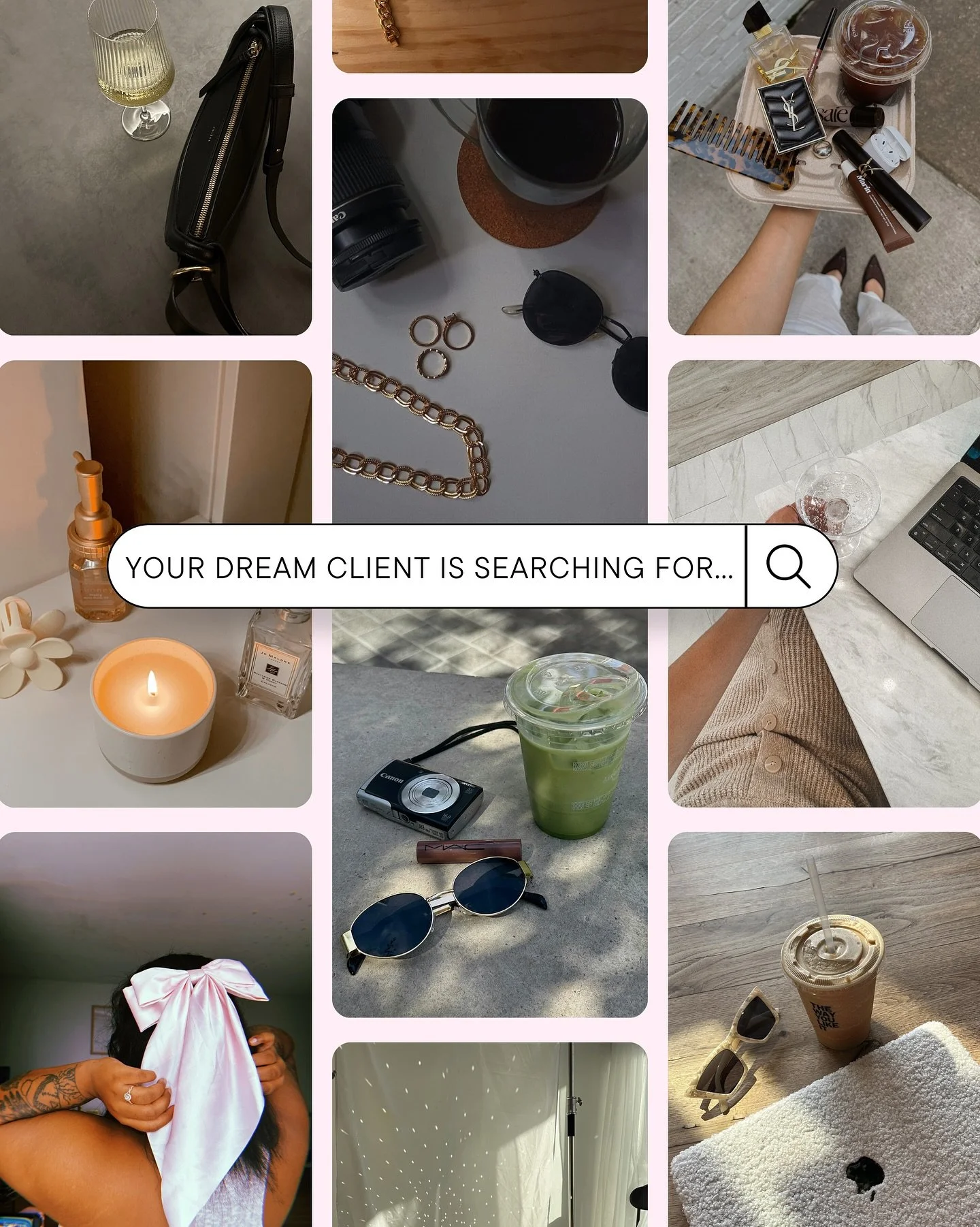 Your dream client is already out there, typing exactly what you offer into the search bar… so the real question is — will they find you?!
This is your sign to show up fully, authentically, and unapologetically YOU. 🎀 Whether it’s