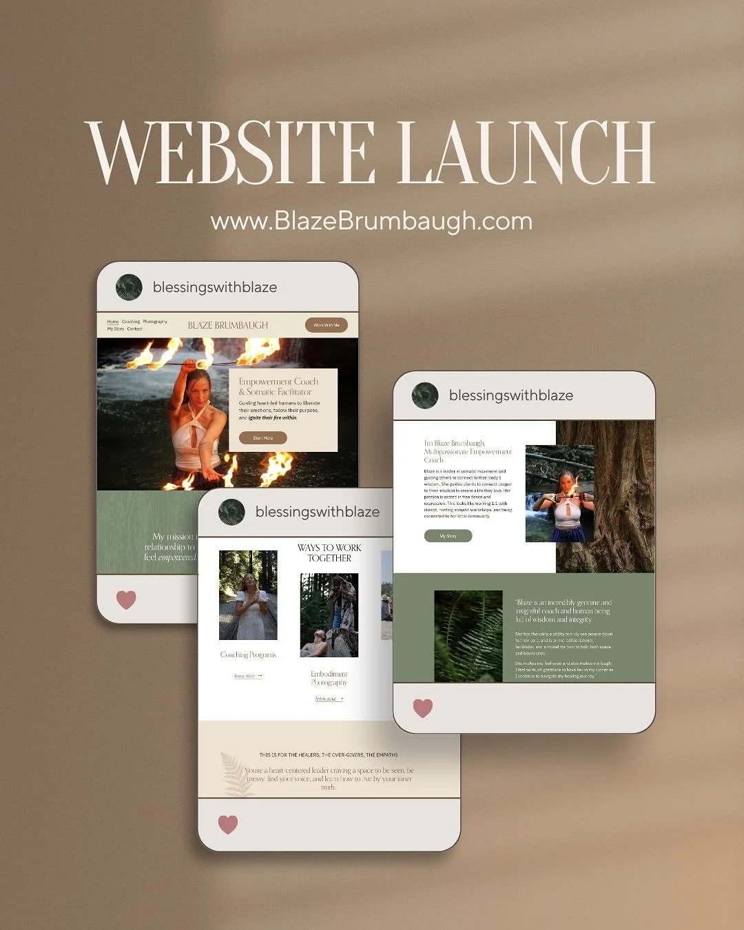 The wait is over ❤️&zwj;🔥
I am an Empowerment Coach &amp; Somatic Facilitator- link is in my bio to view my website 💃🏼
I guide heart-aligned humans to liberate their emotions, follow their purpose, and ignite their fire within 🔥

Big shout to @ka