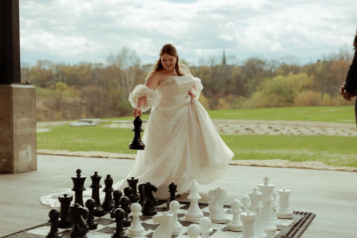 Let your big day be full of fun and games! ♟️🎊

Photo: @jonhenesseephoto 
Outdoor Games: @yardgamesmke
Planning and Design: @redwoodweddingswi
Makeup: @mslaurynmarie
Hair: @hairbymeghan.mke
Wedding Dress, Shoes &amp; Accessories: @buccisbridal 
Suit