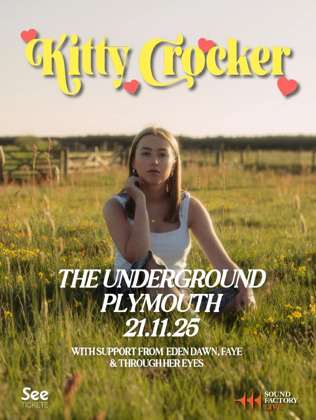 Just over 3 weeks to go until Kitty Crocker headlines The Underground!

With support from EDEN DAWN, FAYE &amp; THROUGH HER EYES!!

Make sure to grab your tickets now!