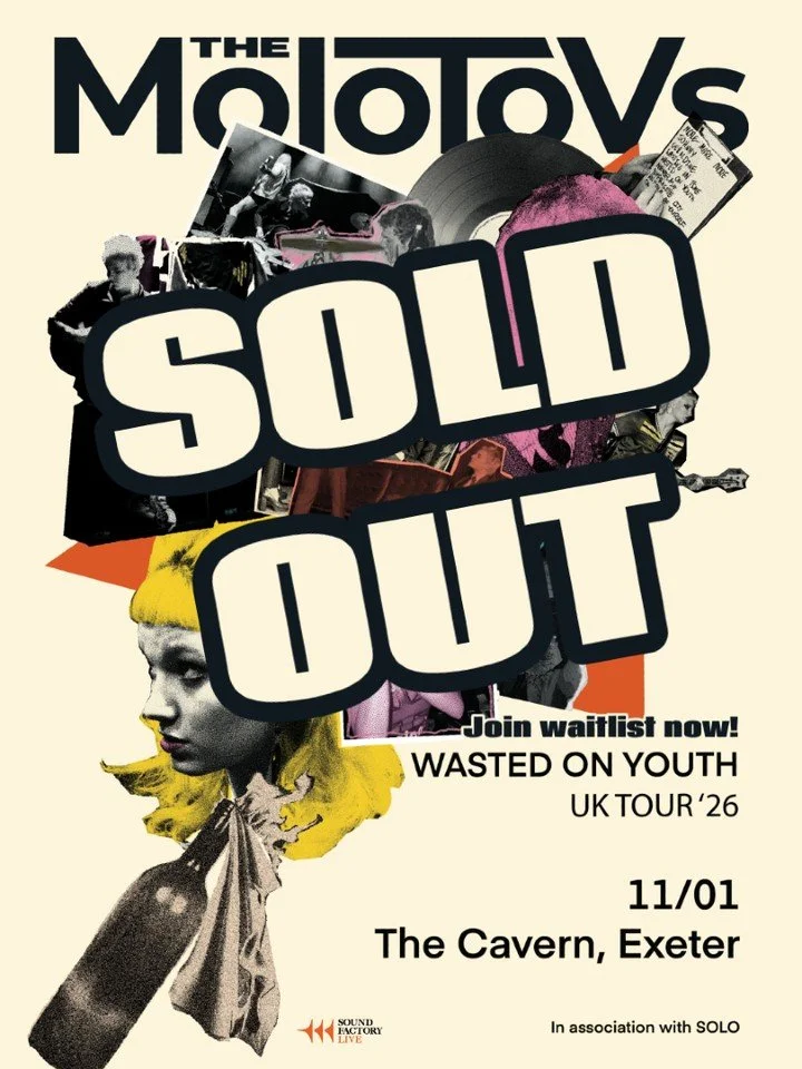 Less than 2 weeks to go until The Molotovs come to The Exeter Cavern for their SOLD OUT SHOW!

Join the waitlist now!! 🎟️🔥🤩